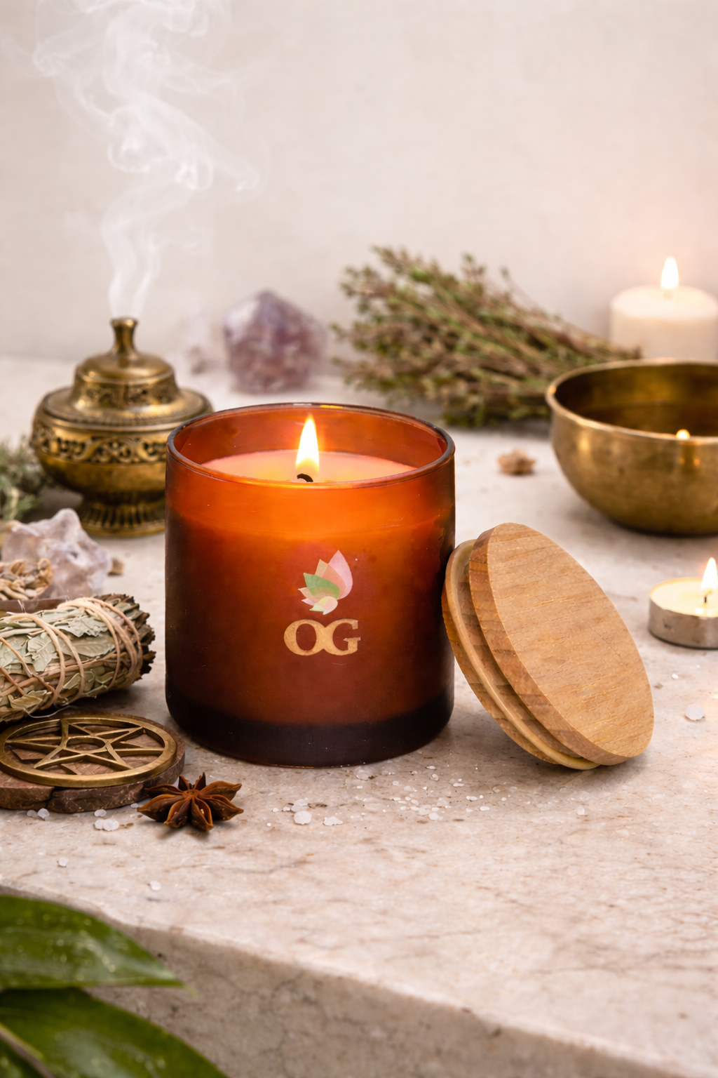 OG Serenity Candle - Lavender & Vanilla Soy Candle | Organic
